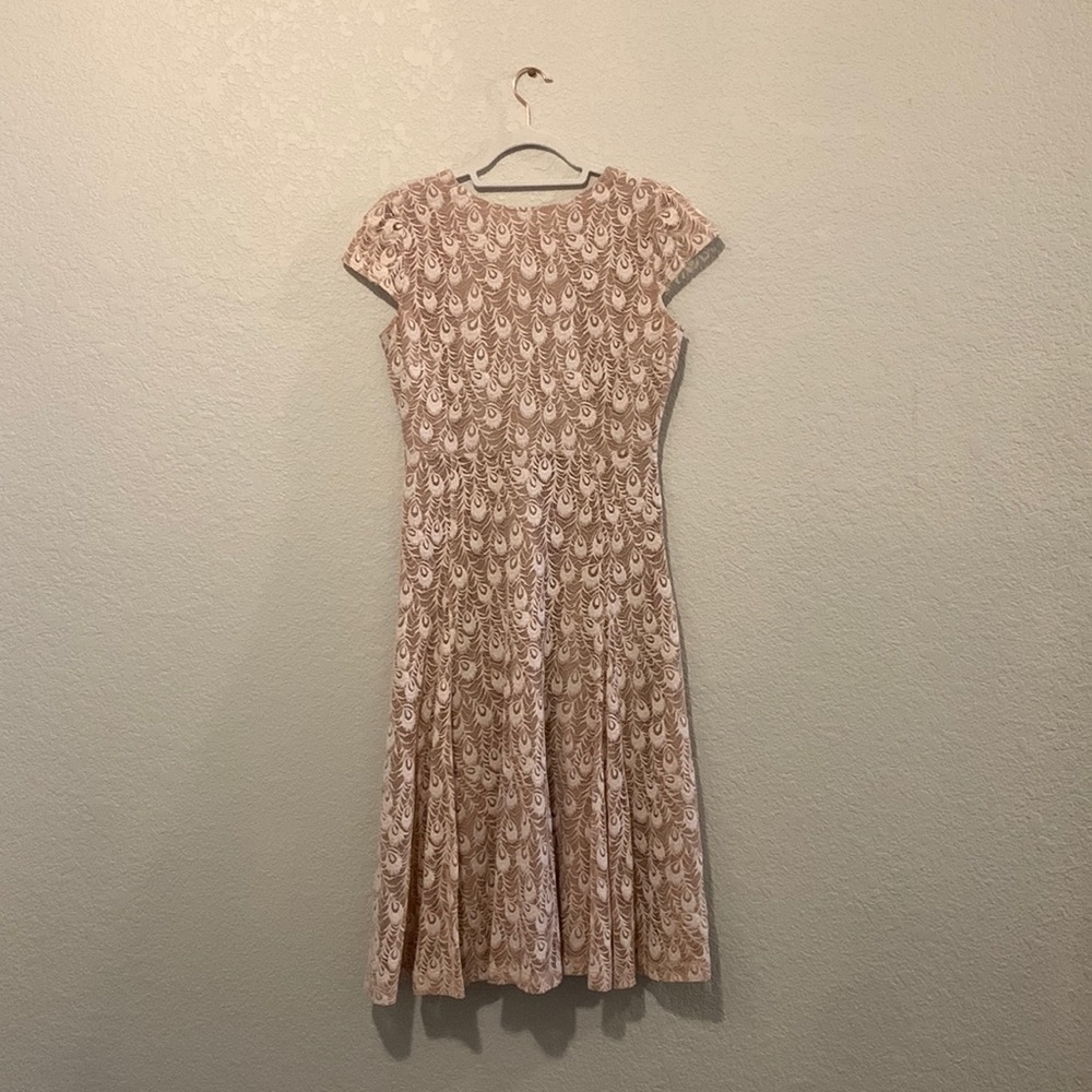 Deco lace peacock dress
